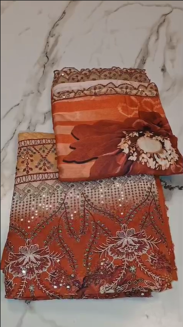 Peach marina fabric 3pc