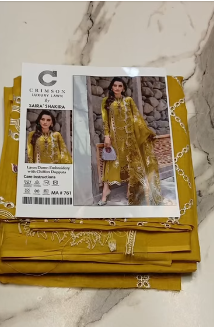 CRIMSON Luxury Lawn 3PCS Suit