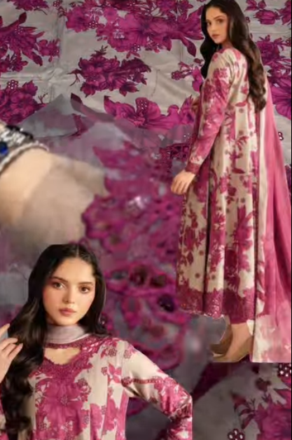 IZNIK 3Pcs Lawn Suit