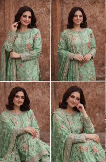 IZNIk 3Pcs Lawn suit
