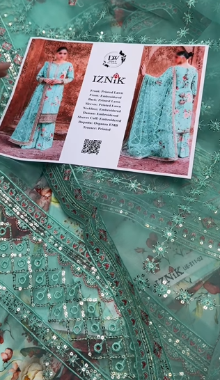 IZNIk 3Pcs Lawn Suit