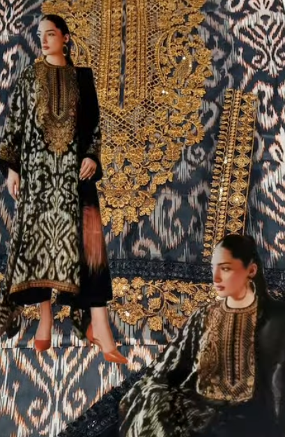 Baroquue 3Pcs lawn Suit