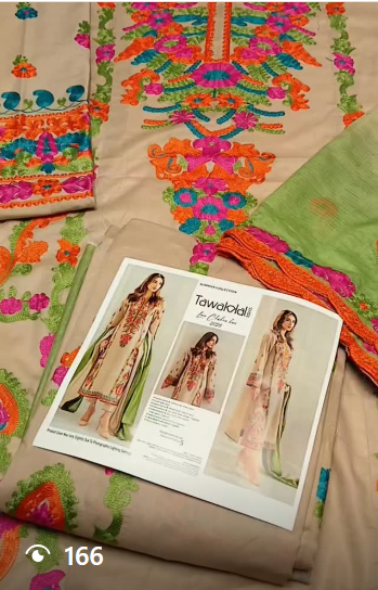 Tawakal Lawn Embroidered 3PC Artical