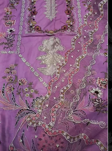 Aneelas 3pc Embroidered Luxury Lawn Article