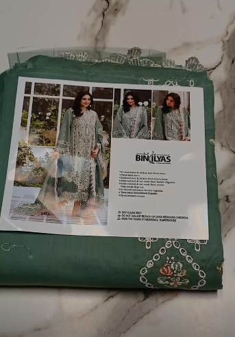 BinIlyas Luxury Lawn 3pc article