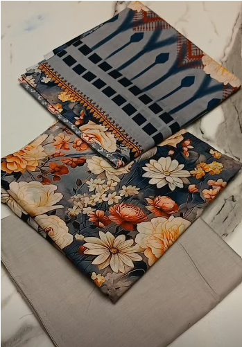 Alkaram printed Lawn 3pc article