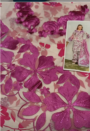 Iznik Lawn 3pc article with patches