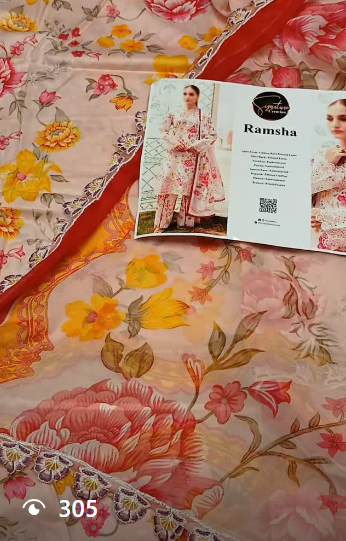 Ramsha 3Pcs Lawn Suit