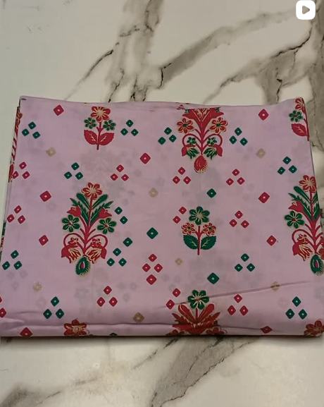 Indian row silk 2pcs lawn  suit