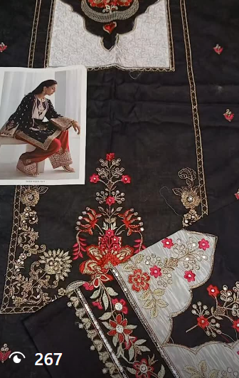 Ethnic 3pcs lawn suit
