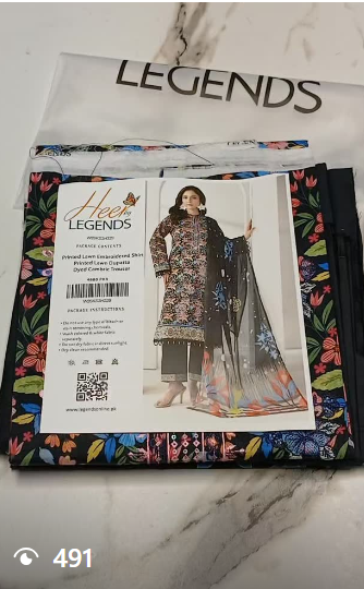 Heer by Legend 3pcs lawn suit