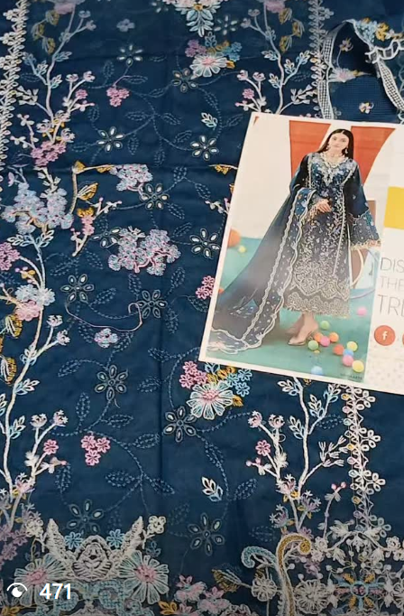 BIN ILYAS 3pcs lawn suit