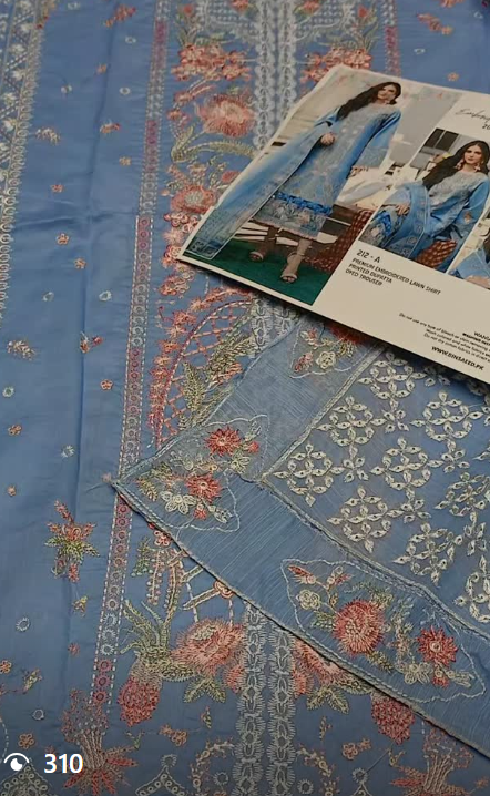 BIN SAEED 3pc lawn suit