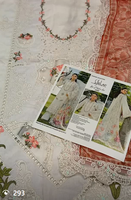 FLAF 3pcs lawn suit