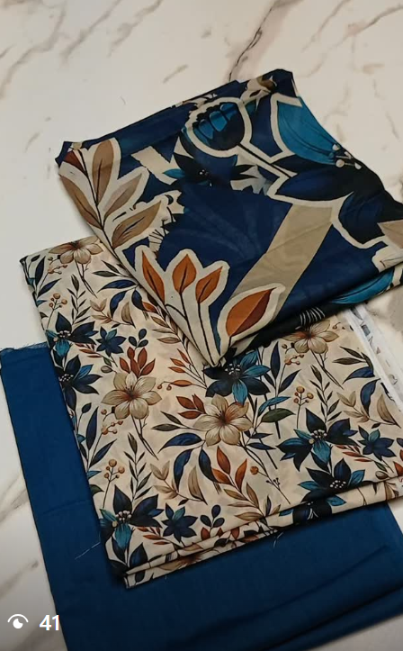 AL KARAM 3pcs lawn suit