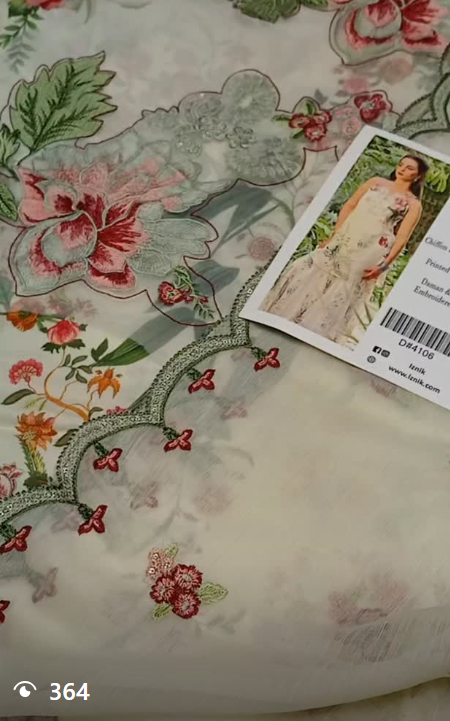 IZNIK 3pcs lawn suit
