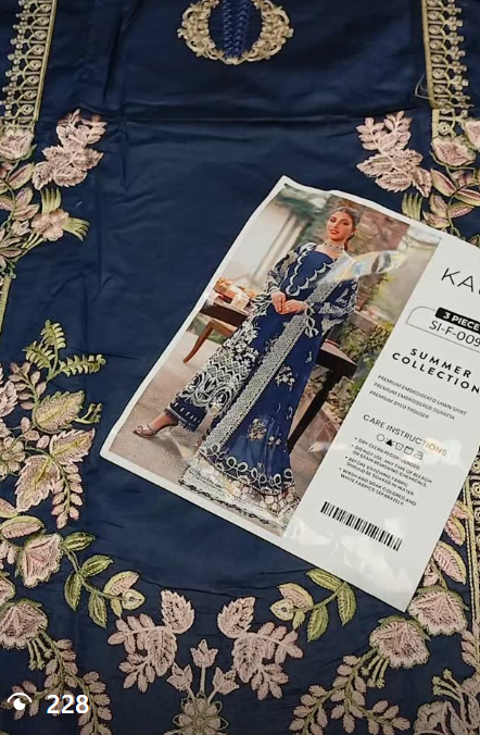 KHAFF 3pcs lawn suit