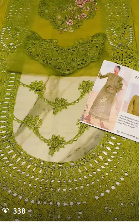 3pcs lawn suit