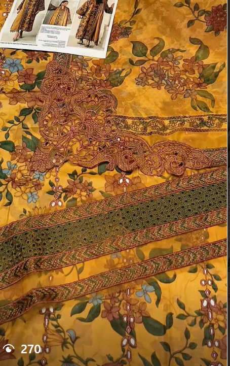 BAROQUE 3pcs lawn suit