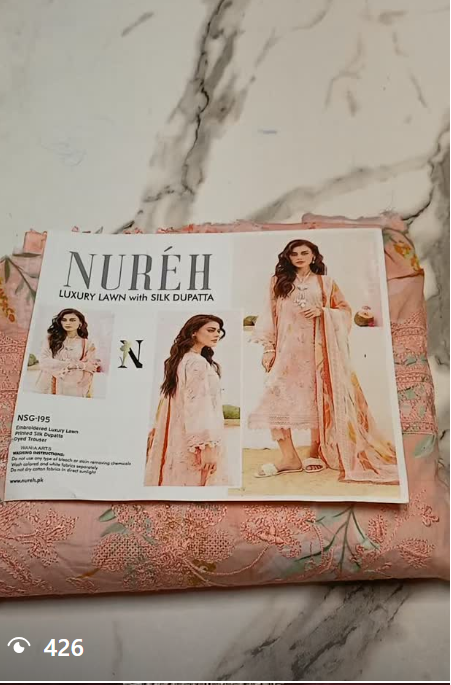 NUREH 3pcs lawn suit