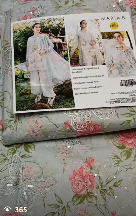 3pcs lawn suit
