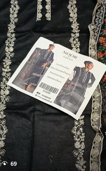 3pcs lawn suit