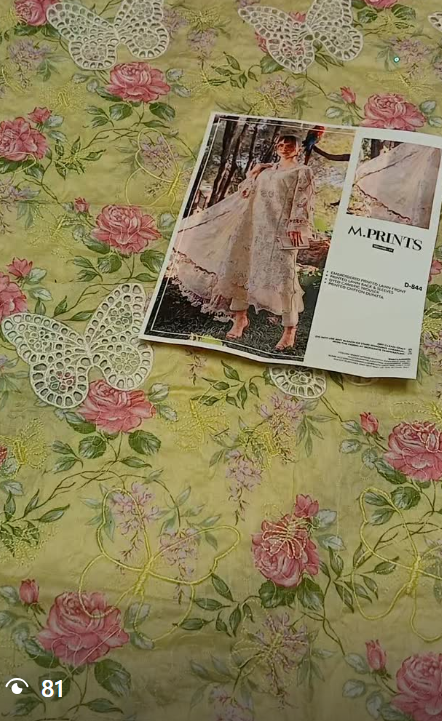 M.PRINT 3pcs lawn suit