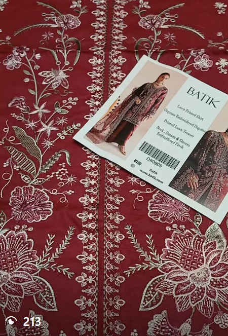 3pcs lawn suit