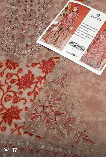 3pcs lawn suit