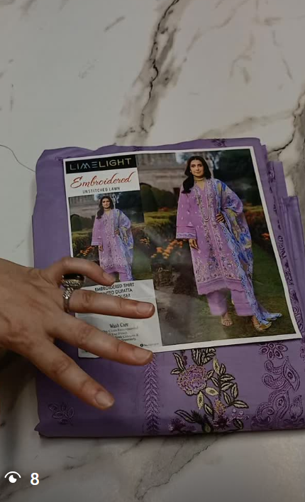 3pcs lawn suit