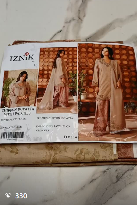 3pcs lawn suit
