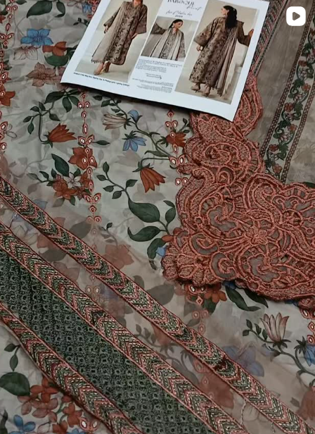 BAROQUE 3pcs lawn suit