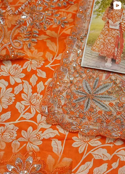 ANEELA'S 3pcs lawn suit