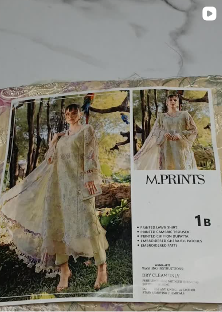 3pcs lawn suit