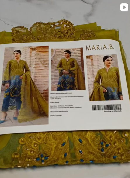 MARIA.B 3pcs lawn suit
