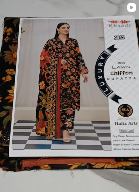 LUXURY 3pcs lawn suit