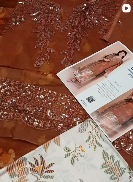 3pcs lawn suit