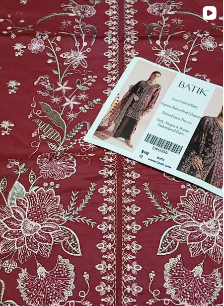 3pcs lawn suit