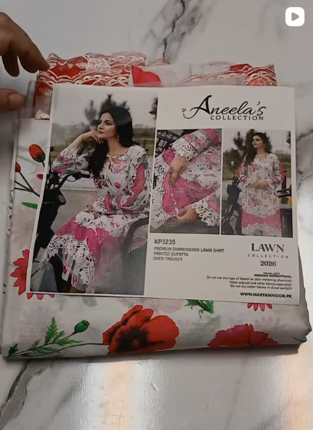3pcs lawn suit