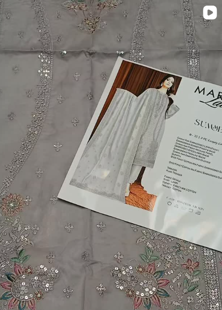 3pcs lawn suit