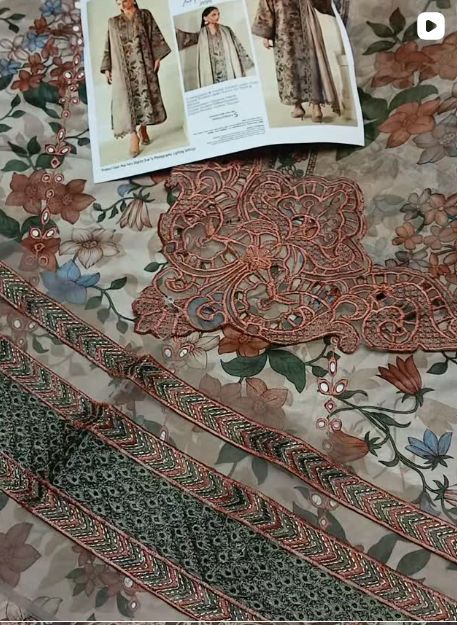 BAROQUE 3pcs lawn suit