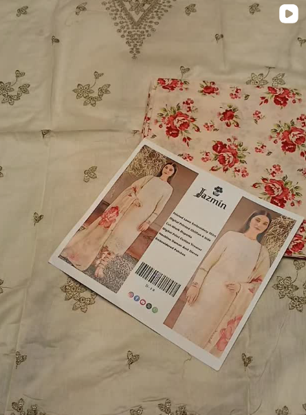 3pcs lawn suit
