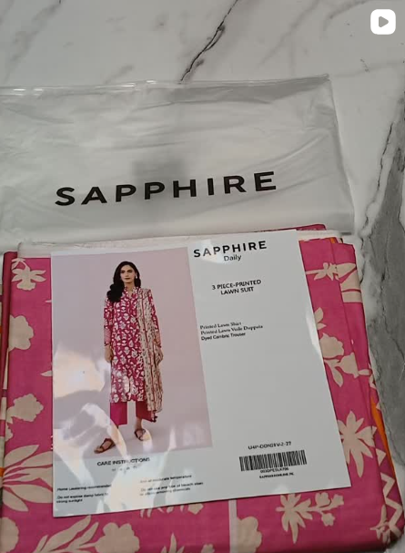 3pcs lawn suit