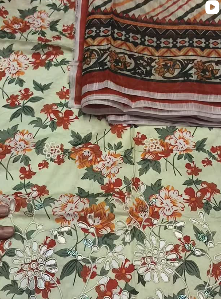 3pcs lawn suit
