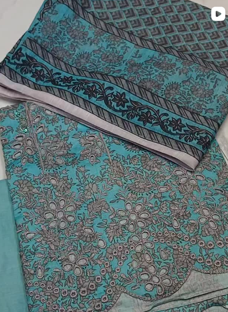 3pcs lawn suit