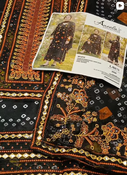 3pcs lawn suit