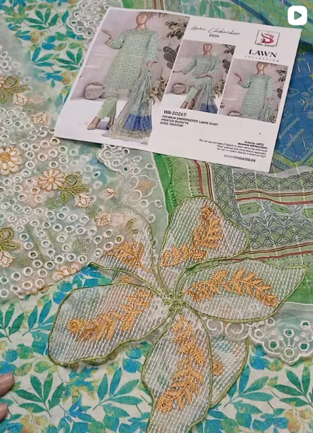 3PCS LAWN SUIT