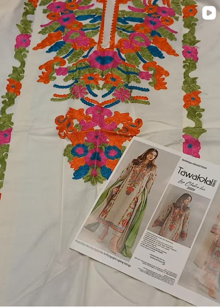 3PCS LAWN SUIT