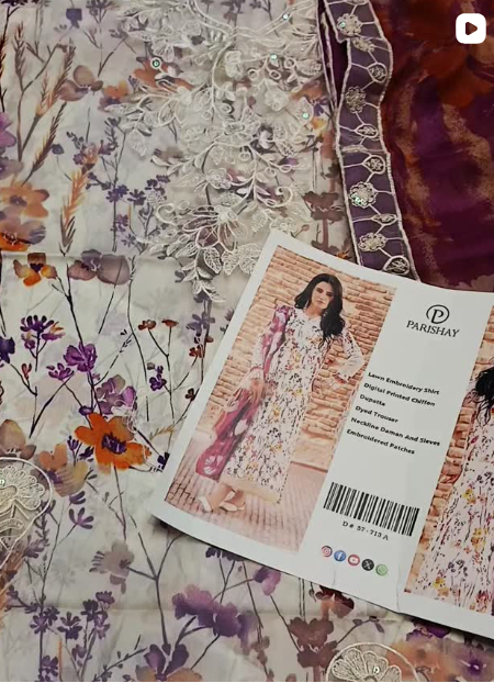 3PCS LAWN SUIT