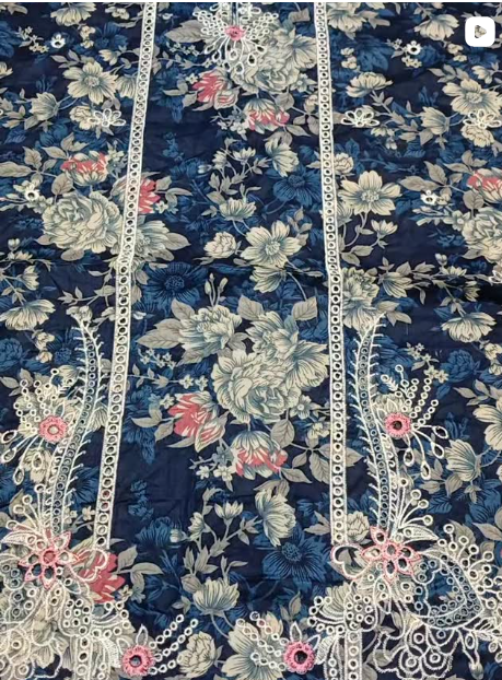 BAROQUE 3PCS LAWN SUIT